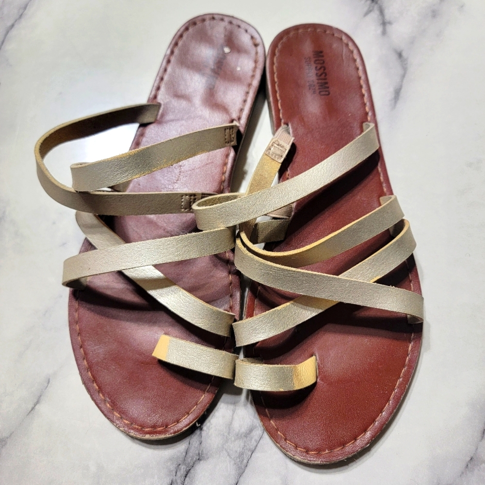Mossimo Women's Gladiator Leather Sandals Size 6.5